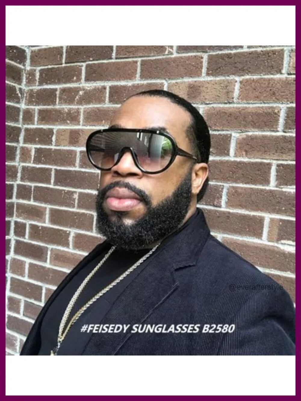 Retro Oversized One Piece Frame Sunglasses UV400 Protection
